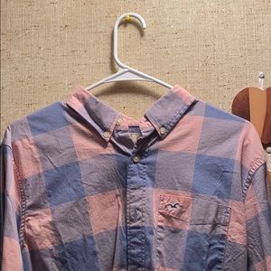 Pink and blue flannel